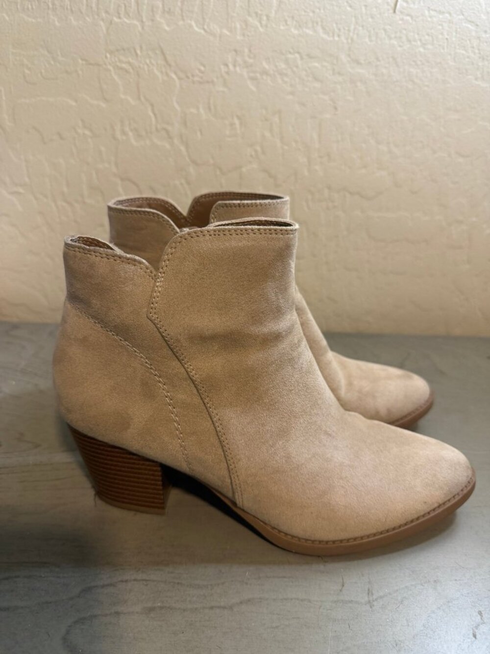 Women's Tan Suede Ankle Boots